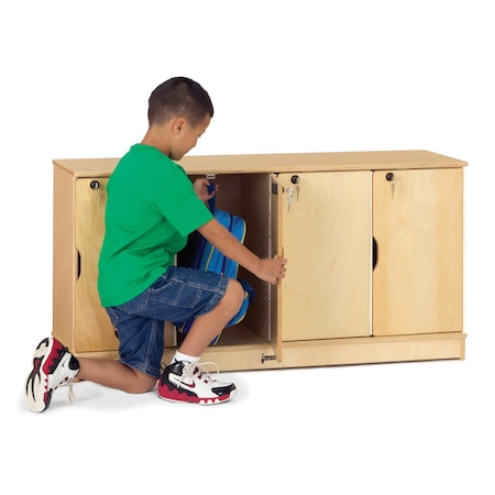 Jonti-Craft Stacking Lockable Lockers, Single Stack 4688JC